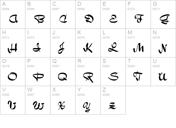 Bailey Regular uppercase A-Z preview