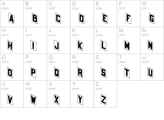Bajazzo uppercase A-Z preview