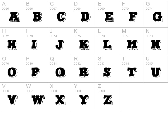 Bakery uppercase A-Z preview