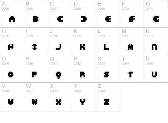 Bal-Astaral uppercase A-Z preview