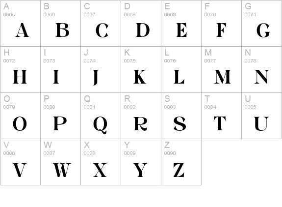 baleny uppercase A-Z preview