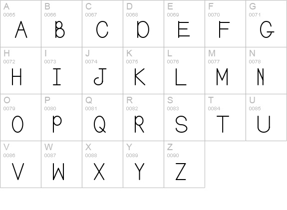 Balker uppercase A-Z preview