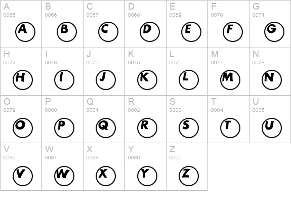Ball uppercase A-Z preview