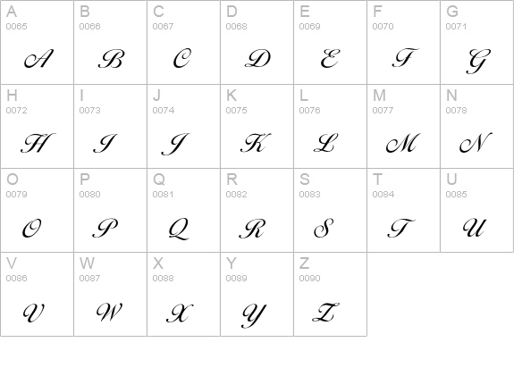 Ballantines-Regular uppercase A-Z preview