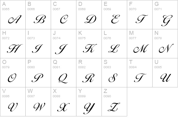 Ballantines-Rgl uppercase A-Z preview