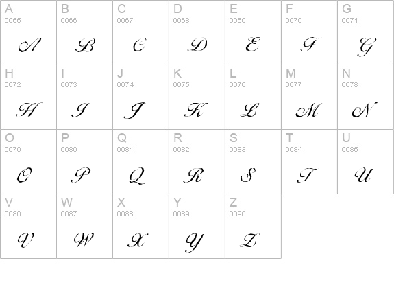 BallantinesAntique-Light-Regular uppercase A-Z preview