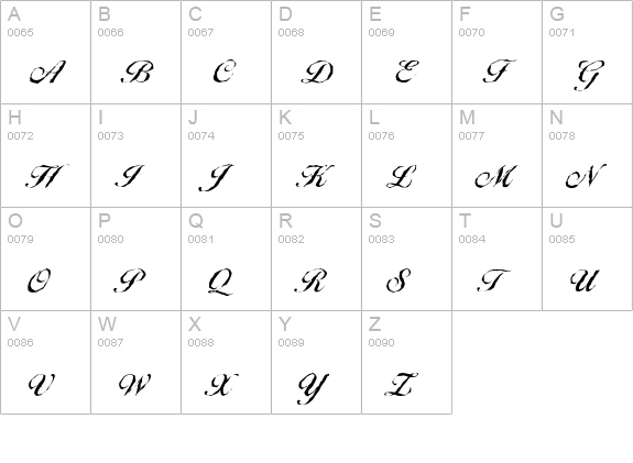 BallantinesAntique-Medium-Regular uppercase A-Z preview