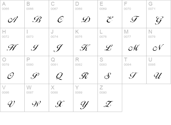 BallantinesAntique-Regular uppercase A-Z preview