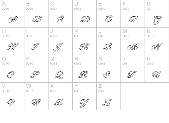 BallantinesOutline-Heavy-Regular uppercase A-Z preview