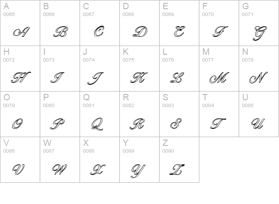 BallantinesOutline-Light-Regular uppercase A-Z preview
