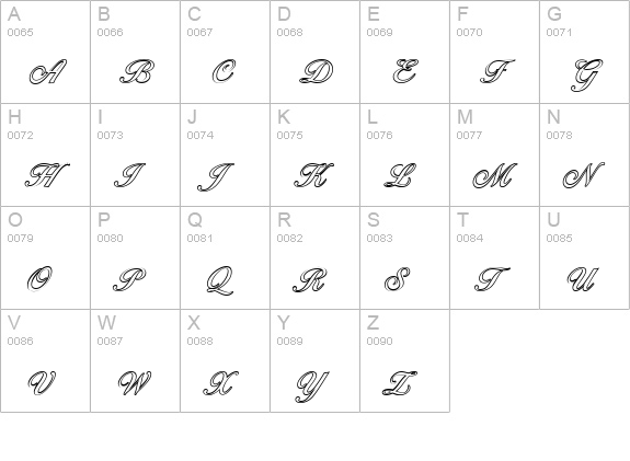 BallantinesOutline-Medium-Regular uppercase A-Z preview