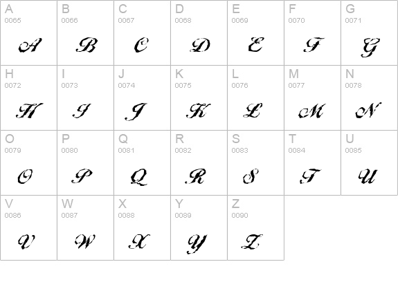 BallantinesRandom-Xbold-Regular uppercase A-Z preview