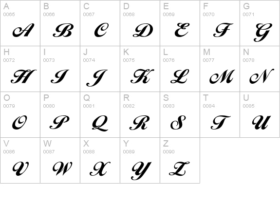 BallantinesScriptEF-Heavy uppercase A-Z preview