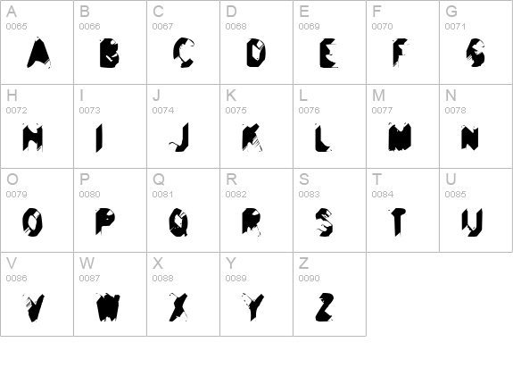 Balls to the Wall uppercase A-Z preview
