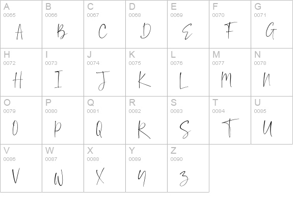 Balnes uppercase A-Z preview