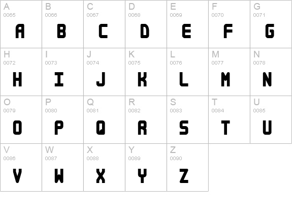Bandwidth Bandless -BRK- uppercase A-Z preview