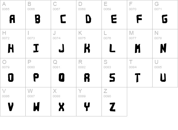 Bandwidth Bandmess BRK uppercase A-Z preview