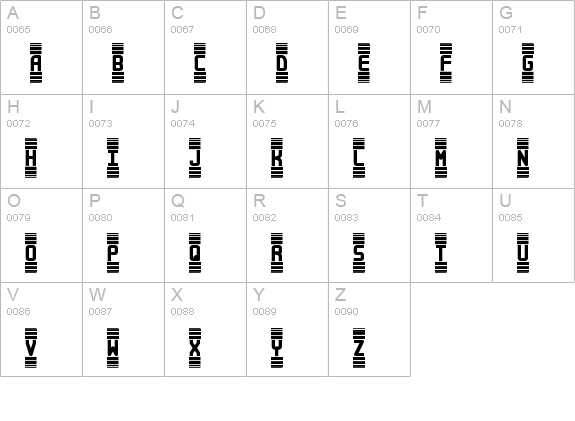 Bandwidth BRK uppercase A-Z preview