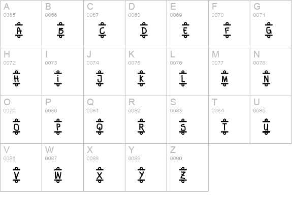 Banner  uppercase A-Z preview