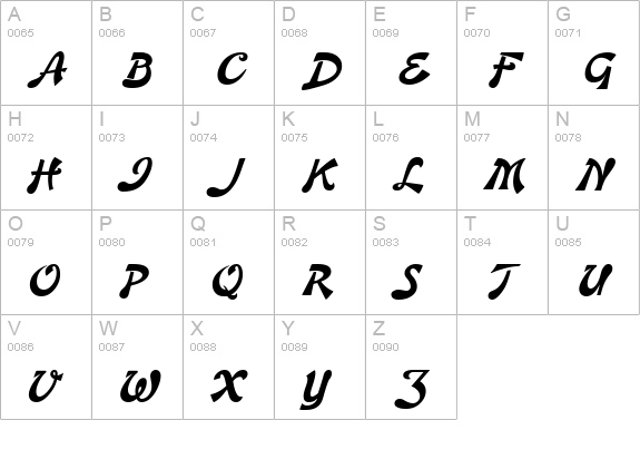 Banner Normal uppercase A-Z preview
