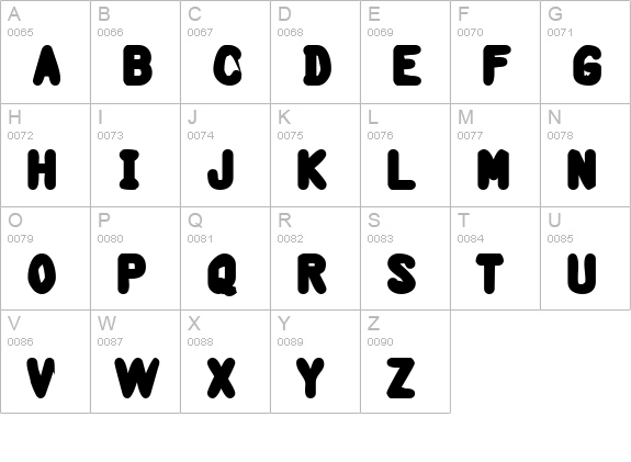 BantarbjÃ¶rn Heavy uppercase A-Z preview