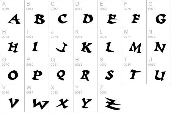 Baratz Bold Italic uppercase A-Z preview