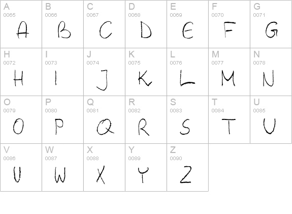 Barbarjowe Pisanie uppercase A-Z preview