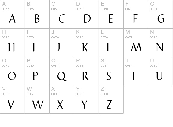 BarbedorEF-Regular uppercase A-Z preview