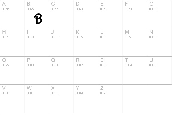 BarbieLogo-SansScript uppercase A-Z preview