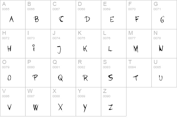 Barbies Jalous Sisters Handwriting uppercase A-Z preview