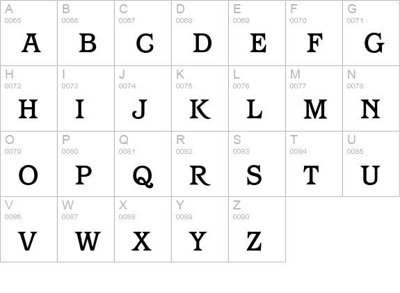 BarcelonaEF-Medium uppercase A-Z preview