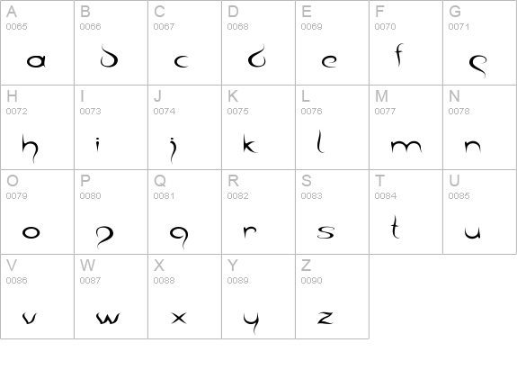 barka uppercase A-Z preview