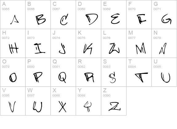 Barrack uppercase A-Z preview