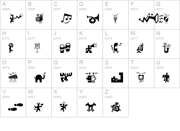 Bartalk uppercase A-Z preview