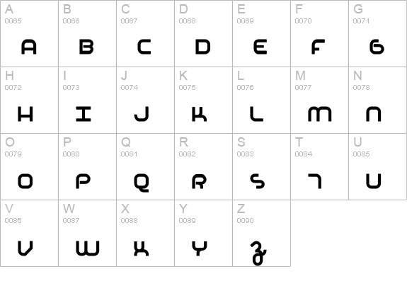 Basis-HeavyRound uppercase A-Z preview