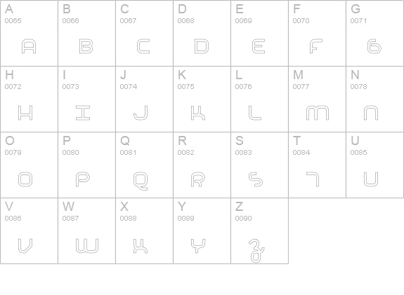 Basis-MediumOutline uppercase A-Z preview