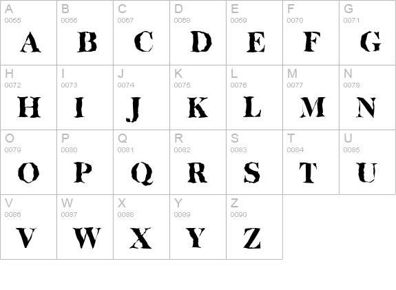 BaskervilleRandom-Heavy-Regular uppercase A-Z preview