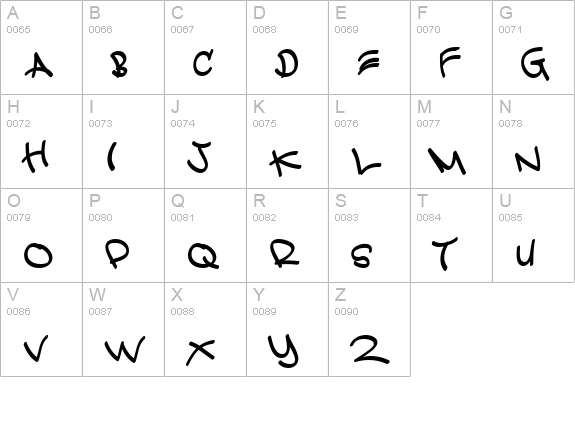 basm fat uppercase A-Z preview