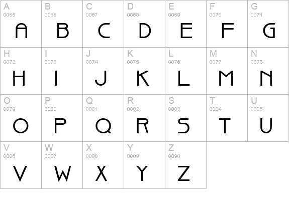 Basque Bold uppercase A-Z preview