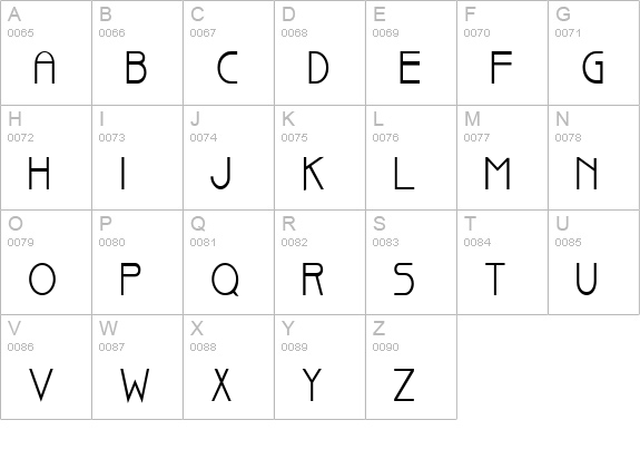 Basque-Condensed Bold uppercase A-Z preview