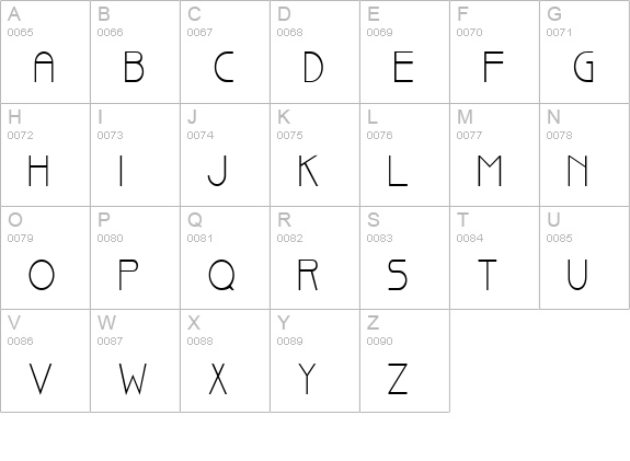 Basque-Condensed Normal uppercase A-Z preview