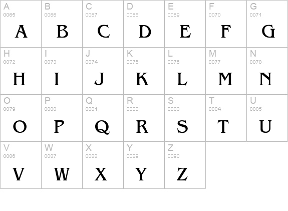 Basque Light uppercase A-Z preview