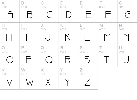 Basque Normal uppercase A-Z preview