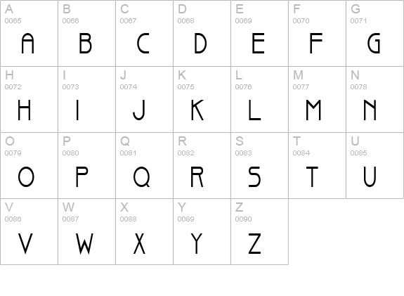 Basque Thin Bold uppercase A-Z preview