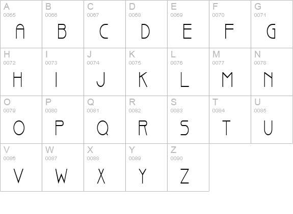 Basque Thin Normal uppercase A-Z preview