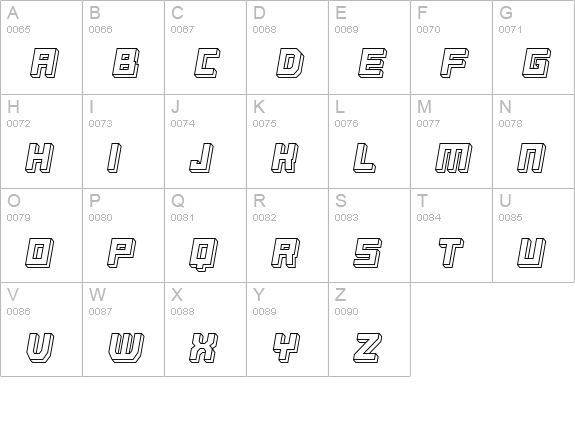 Basset RR Five uppercase A-Z preview