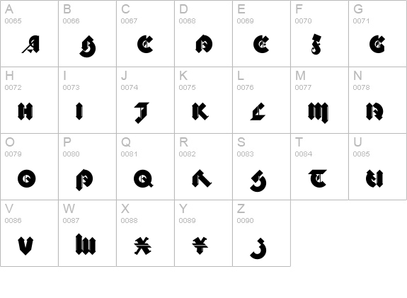 Bastard-ExtraBold uppercase A-Z preview