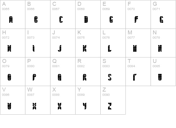 Bath Normal uppercase A-Z preview