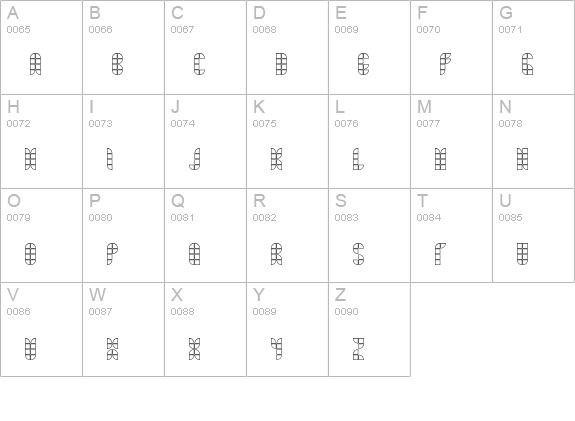Bath NormalOutline uppercase A-Z preview