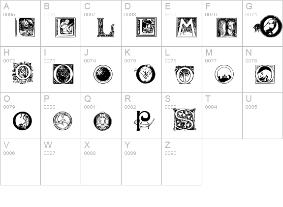 BattenL-S uppercase A-Z preview